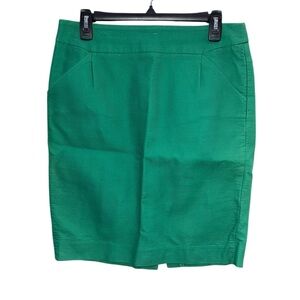 J. Crew Vibrant Green The Pencil Skirt Size 8
